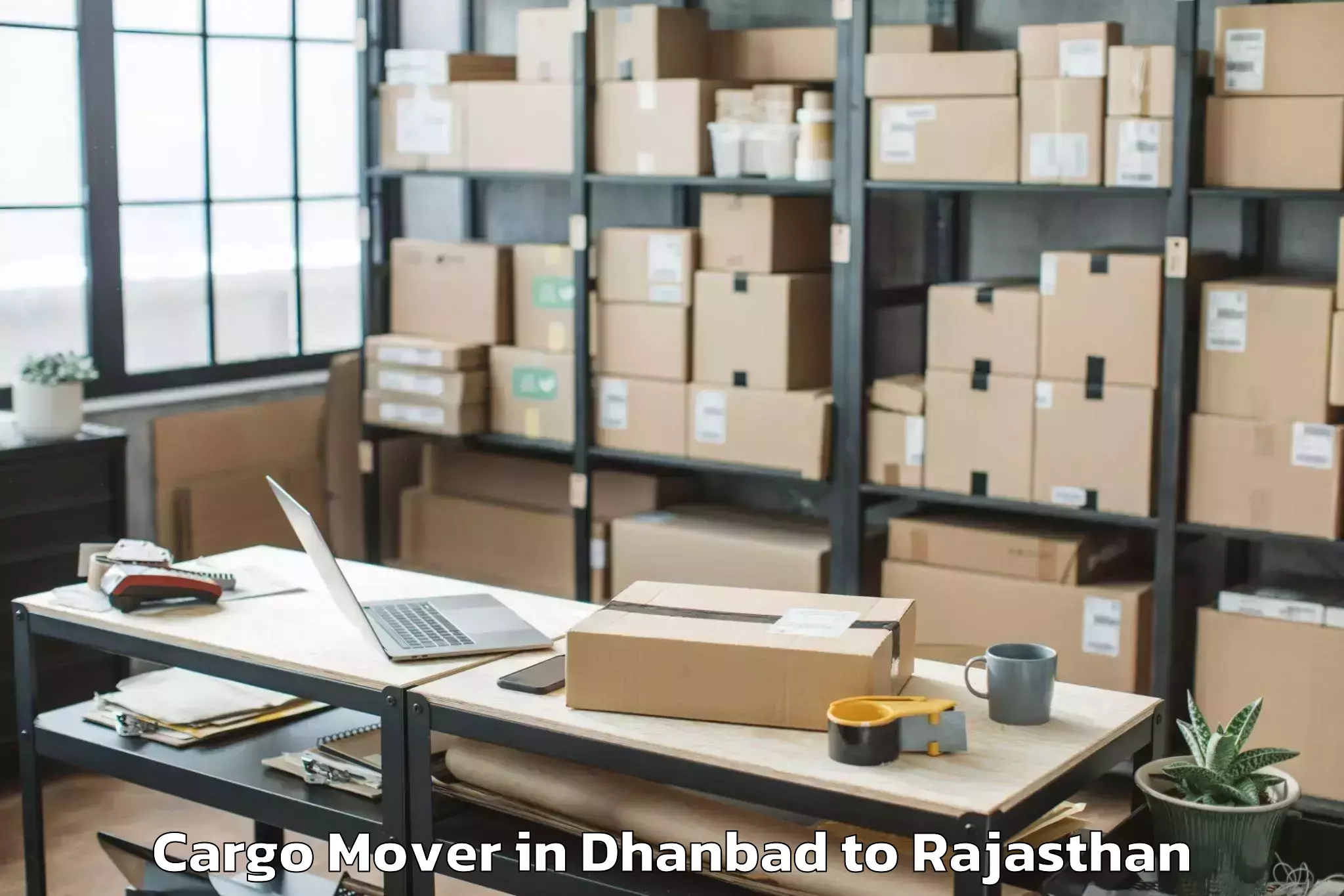 Top Dhanbad to Pali Cargo Mover Available